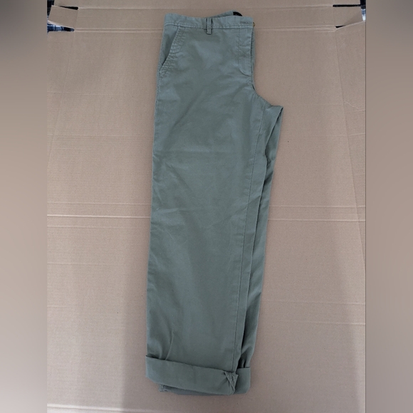 Talbots Relaxed Chino Army Green Pants - Picture 3 of 5